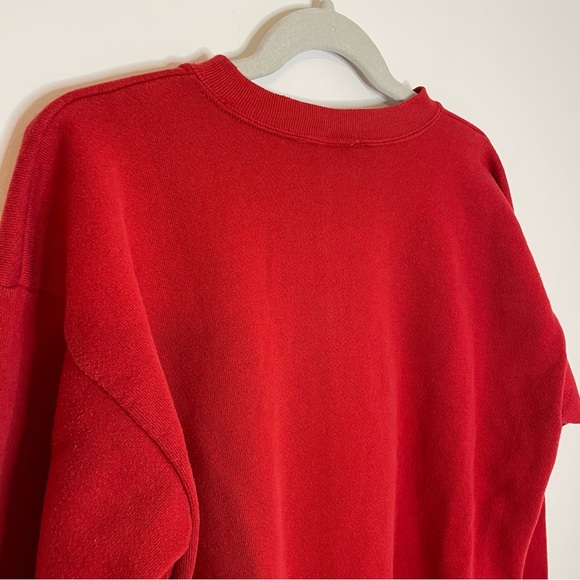 Vintage Christmas Cat Sweatshirt Large Red Ugly Sweater BJ Designer - Picture 9 of 14